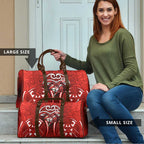 St George Illawarra Dragons Rugby Travel Bag Polynesian Tribal Dragon Warrior Red Pattern