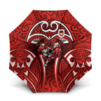 St George Illawarra Dragons Rugby Umbrella Polynesian Tribal Dragon Warrior Red Pattern