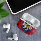 Sydney Roosters Rugby AirPods Case Polynesian Tribal Rooster Warrior Red Blue Pattern