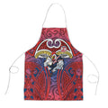 Sydney Roosters Rugby Apron Polynesian Tribal Rooster Warrior Red Blue Pattern