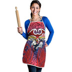 Sydney Roosters Rugby Apron Polynesian Tribal Rooster Warrior Red Blue Pattern