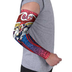 Sydney Roosters Rugby Arm Sleeves Polynesian Tribal Rooster Warrior Red Blue Pattern
