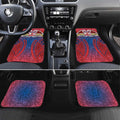 Sydney Roosters Rugby Car Mats Polynesian Tribal Rooster Warrior Red Blue Pattern