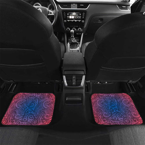Sydney Roosters Rugby Car Mats Polynesian Tribal Rooster Warrior Red Blue Pattern