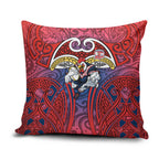 Sydney Roosters Rugby Pillow Cover Polynesian Tribal Rooster Warrior Red Blue Pattern