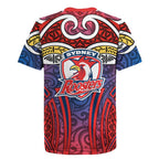 Sydney Roosters Rugby Rugby Jersey Polynesian Tribal Rooster Warrior Red Blue Pattern