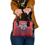 Sydney Roosters Rugby Shoulder Handbag Polynesian Tribal Rooster Warrior Red Blue Pattern