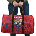 Sydney Roosters Rugby Travel Bag Polynesian Tribal Rooster Warrior Red Blue Pattern
