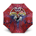 Sydney Roosters Rugby Umbrella Polynesian Tribal Rooster Warrior Red Blue Pattern