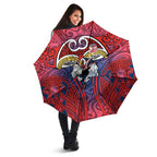 Sydney Roosters Rugby Umbrella Polynesian Tribal Rooster Warrior Red Blue Pattern