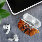 Wests Tigers Rugby AirPods Case Polynesian Tribal Tiger Warrior Orange Black Pattern