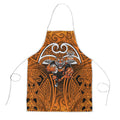 Wests Tigers Rugby Apron Polynesian Tribal Tiger Warrior Orange Black Pattern