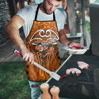Wests Tigers Rugby Apron Polynesian Tribal Tiger Warrior Orange Black Pattern