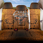 Wests Tigers Rugby Back Car Seat Cover Polynesian Tribal Tiger Warrior Orange Black Pattern