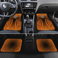 Wests Tigers Rugby Car Mats Polynesian Tribal Tiger Warrior Orange Black Pattern