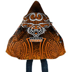 Wests Tigers Rugby Cloak Polynesian Tribal Tiger Warrior Orange Black Pattern