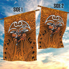 Wests Tigers Rugby Garden Flag Polynesian Tribal Tiger Warrior Orange Black Pattern