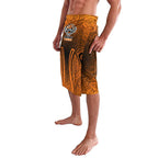 Wests Tigers Rugby Lavalava Polynesian Tribal Tiger Warrior Orange Black Pattern