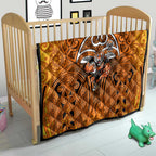 Wests Tigers Rugby Quilt Polynesian Tribal Tiger Warrior Orange Black Pattern