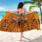 Wests Tigers Rugby Sarong Polynesian Tribal Tiger Warrior Orange Black Pattern