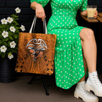 Wests Tigers Rugby Tote Bag Polynesian Tribal Tiger Warrior Orange Black Pattern