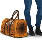 Wests Tigers Rugby Travel Bag Polynesian Tribal Tiger Warrior Orange Black Pattern
