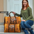 Wests Tigers Rugby Travel Bag Polynesian Tribal Tiger Warrior Orange Black Pattern
