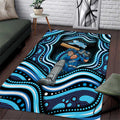Adelaide Strikers Cricket Area Rug Australian Cricket Mascot - Modern Indigenous Style