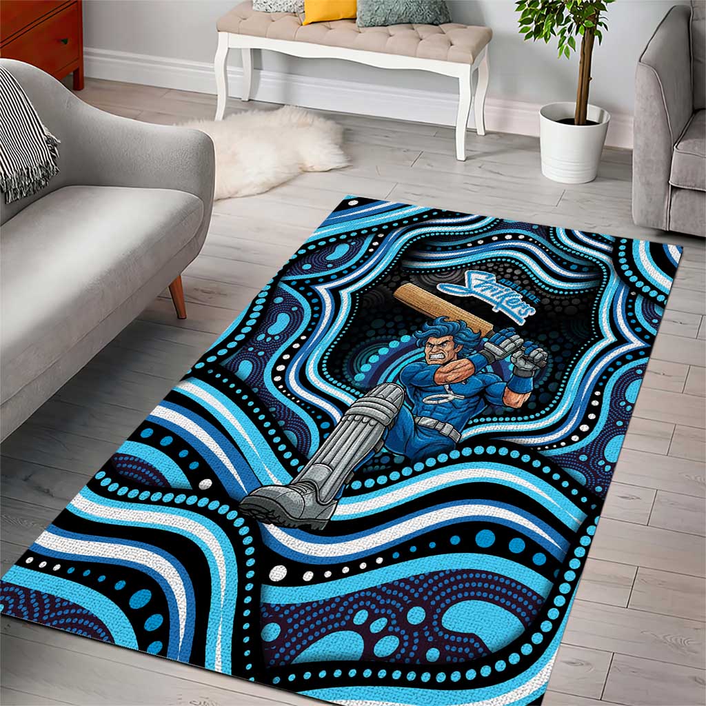 Adelaide Strikers Cricket Area Rug Australian Cricket Mascot - Modern Indigenous Style