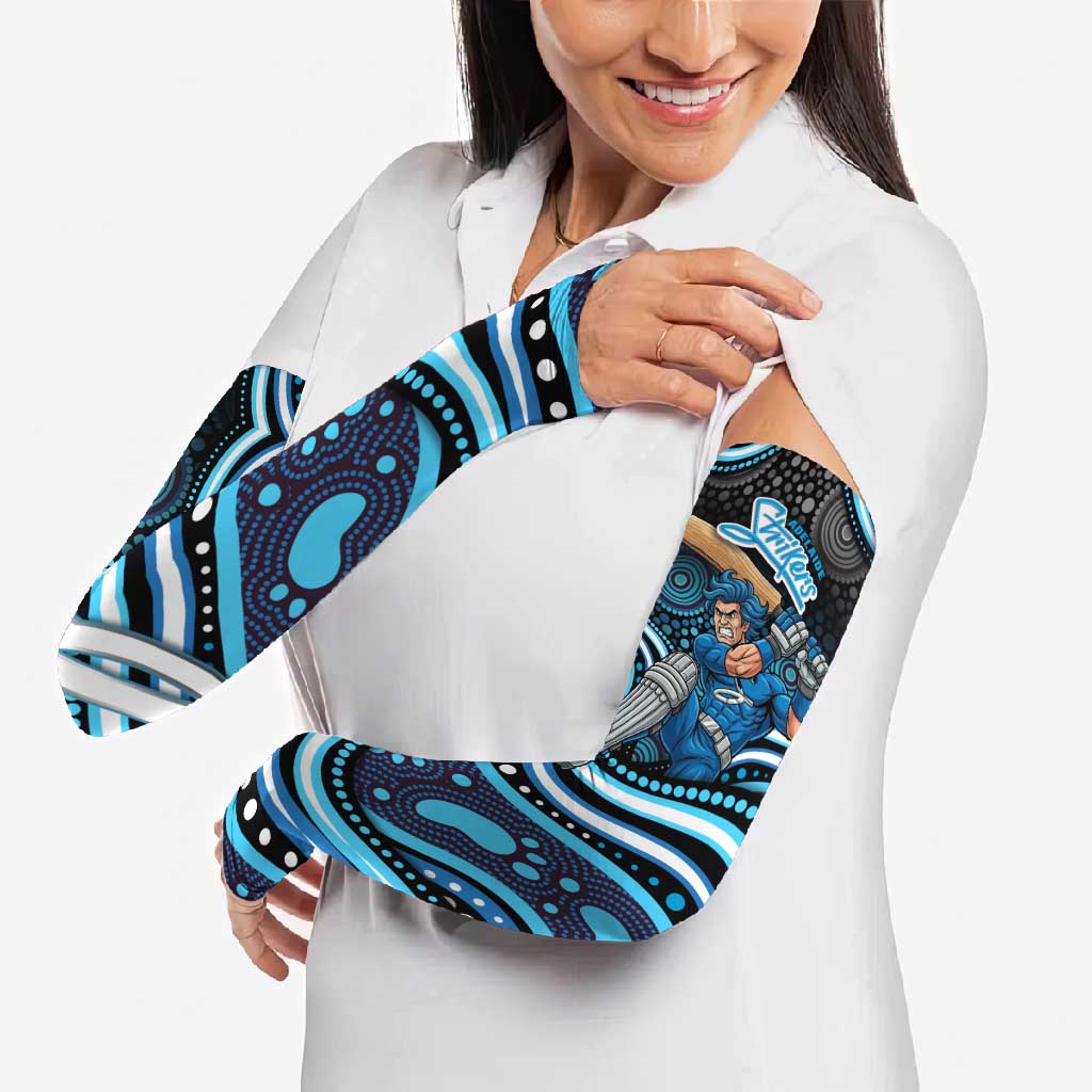 Adelaide Strikers Cricket Arm Sleeves Australian Cricket Mascot - Modern Indigenous Style