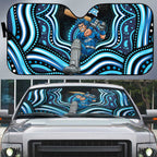 Adelaide Strikers Cricket Auto Sun Shade Australian Cricket Mascot - Modern Indigenous Style