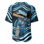 Adelaide Strikers Cricket Baseball Jersey Australian Cricket Mascot - Modern Indigenous Style