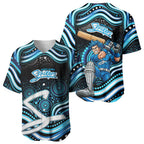 Adelaide Strikers Cricket Baseball Jersey Australian Cricket Mascot - Modern Indigenous Style