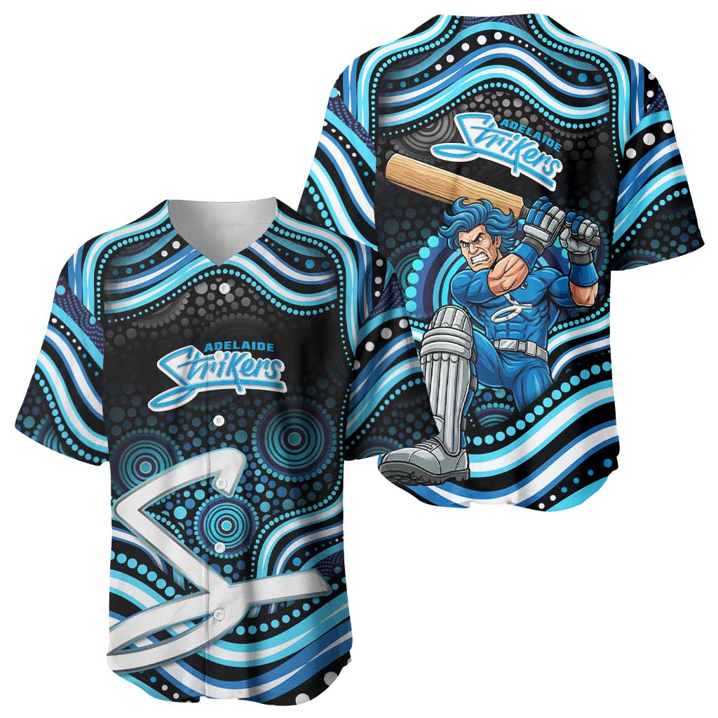 Adelaide Strikers Cricket Baseball Jersey Australian Cricket Mascot - Modern Indigenous Style
