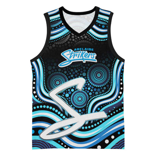 Adelaide Strikers Cricket Basketball Jersey Australian Cricket Mascot - Modern Indigenous Style