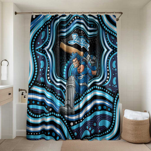 Adelaide Strikers Cricket Bathroom Set Australian Cricket Mascot - Modern Indigenous Style