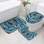 Adelaide Strikers Cricket Bathroom Set Australian Cricket Mascot - Modern Indigenous Style