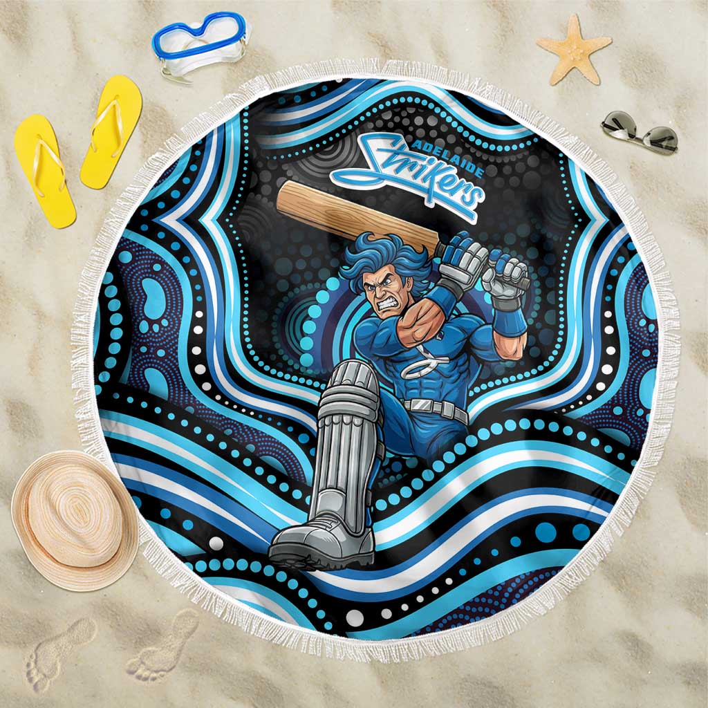 Adelaide Strikers Cricket Beach Blanket Australian Cricket Mascot - Modern Indigenous Style