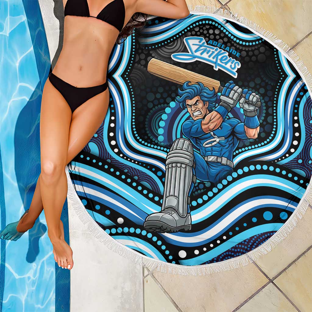 Adelaide Strikers Cricket Beach Blanket Australian Cricket Mascot - Modern Indigenous Style