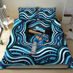 Adelaide Strikers Cricket Bedding Set Australian Cricket Mascot - Modern Indigenous Style