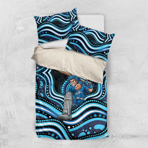 Adelaide Strikers Cricket Bedding Set Australian Cricket Mascot - Modern Indigenous Style