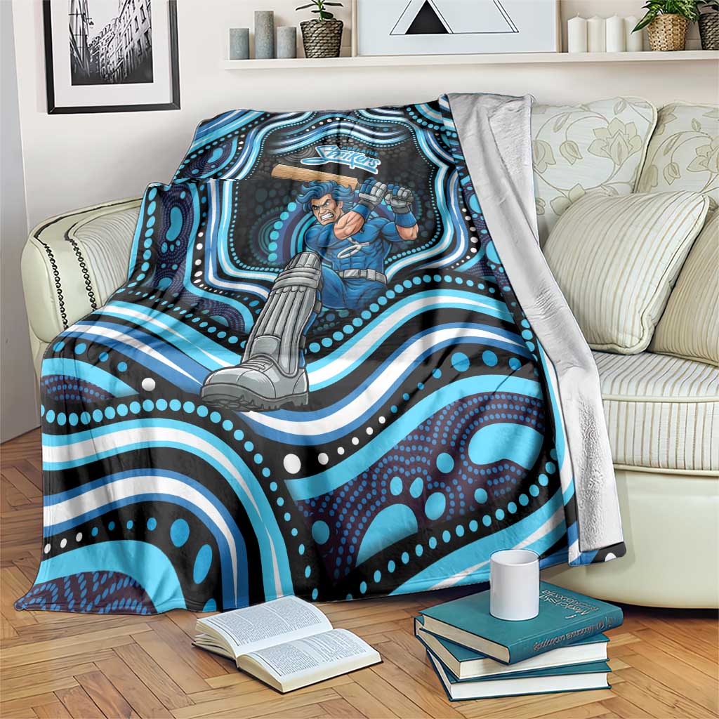 Adelaide Strikers Cricket Blanket Australian Cricket Mascot - Modern Indigenous Style