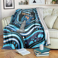 Adelaide Strikers Cricket Blanket Australian Cricket Mascot - Modern Indigenous Style