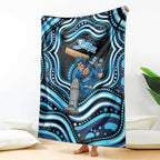 Adelaide Strikers Cricket Blanket Australian Cricket Mascot - Modern Indigenous Style