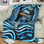 Adelaide Strikers Cricket Blanket Australian Cricket Mascot - Modern Indigenous Style