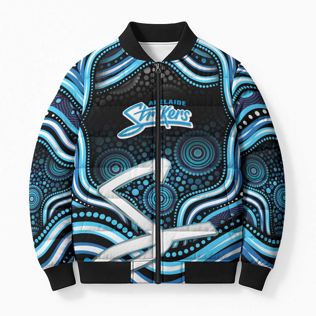 Adelaide Strikers Cricket Bomber Puffer Jacket Australian Cricket Mascot - Modern Indigenous Style