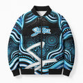 Adelaide Strikers Cricket Bomber Puffer Jacket Australian Cricket Mascot - Modern Indigenous Style