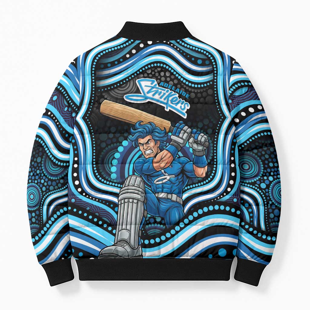 Adelaide Strikers Cricket Bomber Puffer Jacket Australian Cricket Mascot - Modern Indigenous Style
