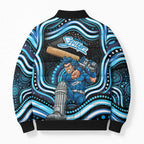 Adelaide Strikers Cricket Bomber Puffer Jacket Australian Cricket Mascot - Modern Indigenous Style
