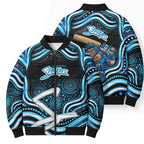 Adelaide Strikers Cricket Bomber Puffer Jacket Australian Cricket Mascot - Modern Indigenous Style